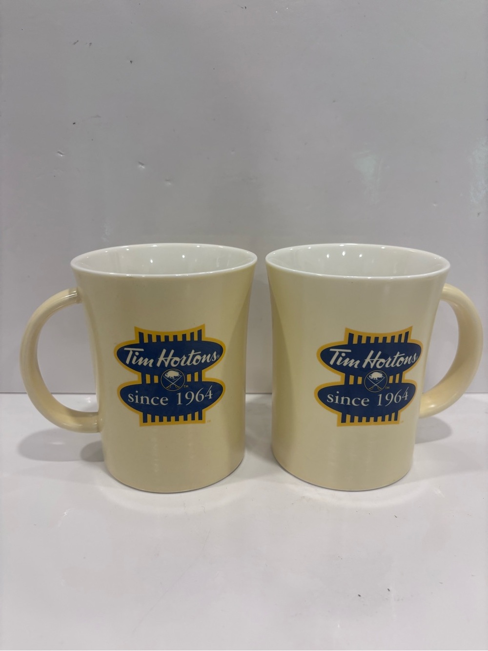 2014 Tim Hortons 50th anniversary limited edition Buffalo sabres ceramic mugs 2